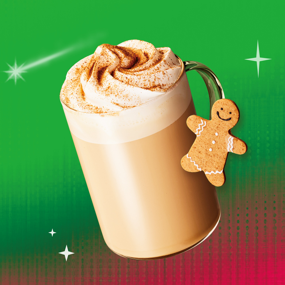 Iced Gingerbread Latte: Starbucks Coffee Company